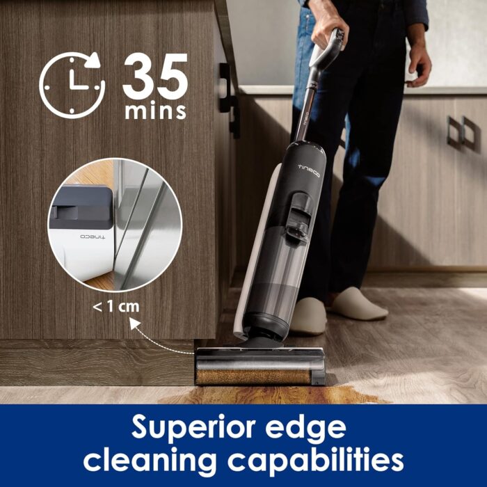 Tineco Floor ONE S5 PRO 2 Cordless Wet Dry Vacuum Smart Hardwood Floor Cleaner Machine, One-Step Cleaning Mop for Sticky Messes and Pet Hair, LCD Display, APP, Voice Guide with Ultra Mode - Image 5