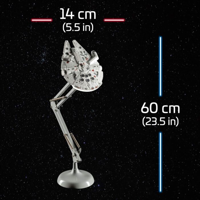 Paladone Millennium Falcon Posable Desk Lamp - Officially Licensed Disney Star Wars Merchandise - Star Wars Light Decor and Gifts for Men - Image 2