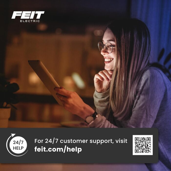 Feit Electric Smart Security Camera, 2.4GHz WiFi Smart Home Camera with Motion Detection, Night Vision, 2-Way Audio, 1080p HD Battery Powered, White, CAM/WM/WiFi/BAT - Image 13