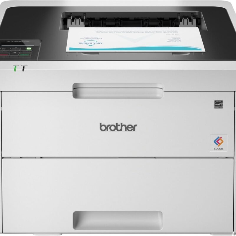 Brother HL-L3230CDW Compact Digital Color Printer Providing Laser Printer Quality Results with Wireless Printing and Duplex Printing, Amazon Dash Replenishment Ready, White