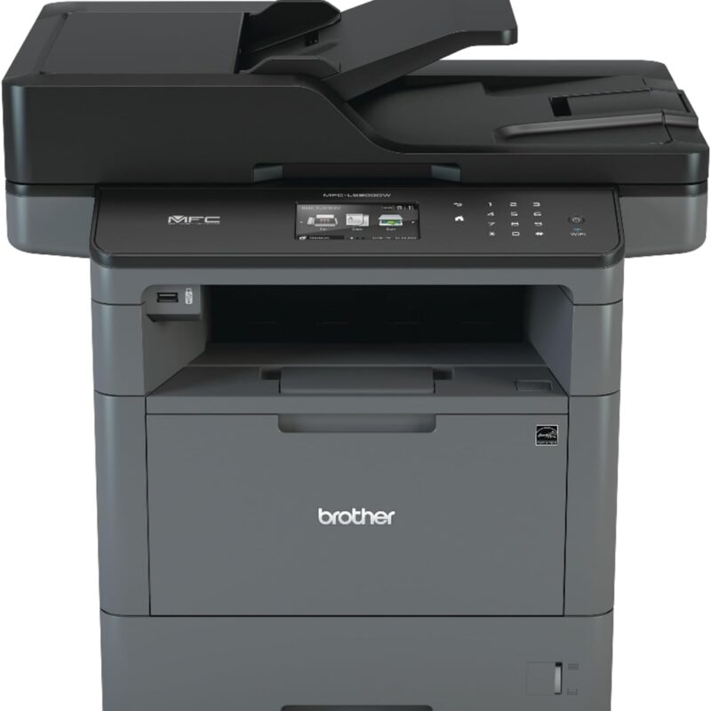Brother Monochrome Laser Printer, Multifunction Printer, All-in-One Printer, MFC-L5900DW, Wireless Networking, Mobile Printing&Scanning, Duplex Print, Copy&Scan, Amazon Dash Replenishment Ready, Black
