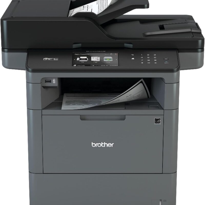 Brother Monochrome Laser Multifunction Printer, MFC-L6700DW, Advanced Duplex, Wireless Networking Capacity, 70-Page ADF Capacity Black,20.4" x 19.5" x 16.8"