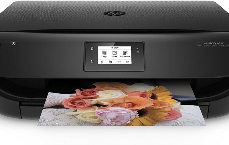 HP Envy 4520 Wireless All-in-One Color Photo Printer with Mobile Printing,HP Instant Ink or Amazon Dash replenishment ready (F0V69A)