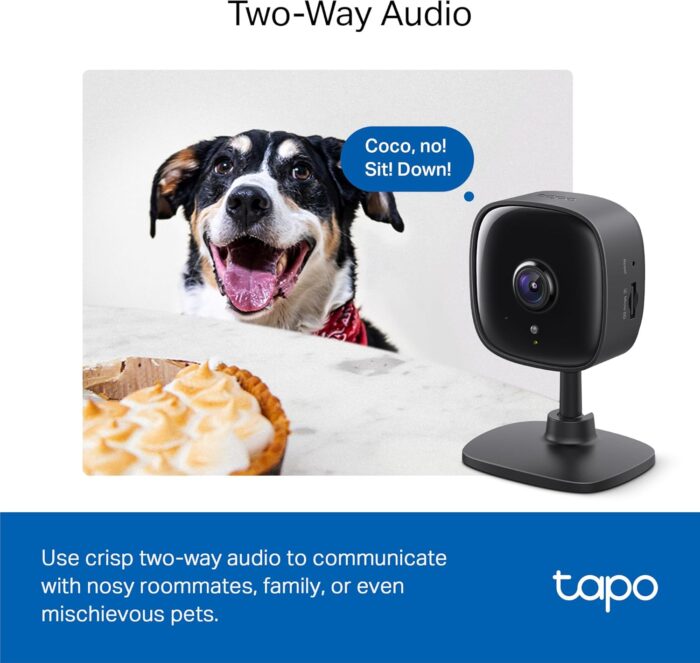 Tapo by TP-Link 1080P Indoor Security Camera for Baby Monitor, Pet Camera w/Motion Detection, 2-Way Audio, Night Vision, Cloud & SD Card Storage, Works w/Alexa & Google Home, Black, C101(4-Pack) - Image 7