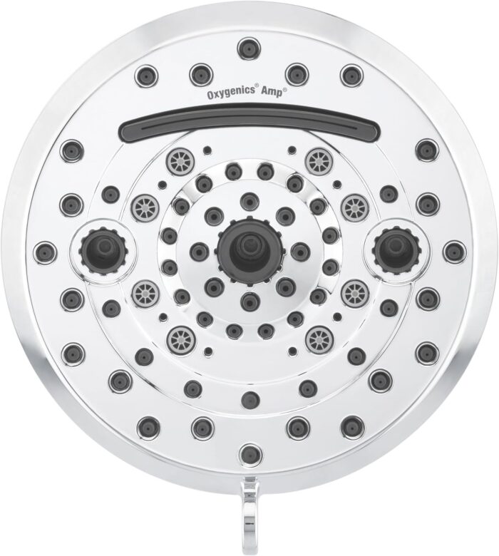 Oxygenics Amp Chrome Fixed Shower Head 1.8-GPM (6.8-LPM) - Image 2