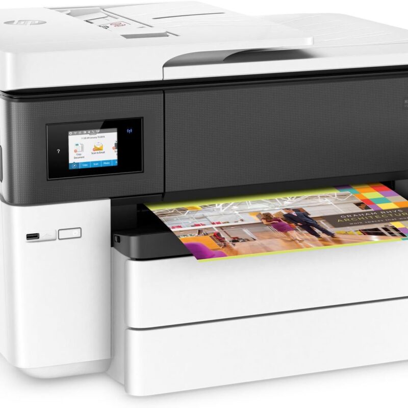 HP OfficeJet Pro 7740 Wide Format All-in-One Color Printer with Wireless & Mobile Printing (G5J38A) (Renewed)