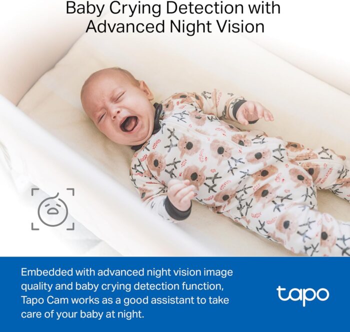 Tapo by TP-Link 1080P Indoor Security Camera for Baby Monitor, Pet Camera w/Motion Detection, 2-Way Audio, Night Vision, Cloud & SD Card Storage, Works w/Alexa & Google Home, Black, C101(4-Pack) - Image 5