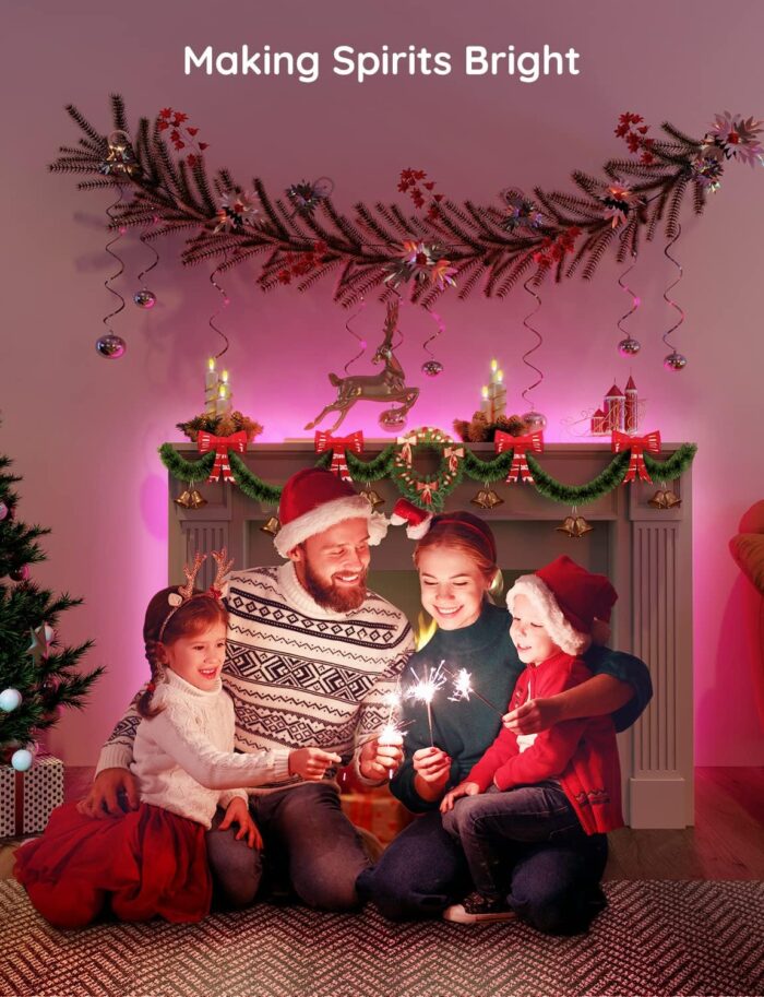 Govee 16.4ft WiFi LED Strip Lights, Smart RGB LED Lights Work with Alexa and Google Assistant, Color Changing Light Strip with Music Sync, App Control LED Lights for Bedroom, Kitchen, New Year Decor - Image 8