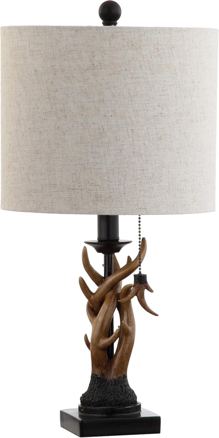 JONATHAN Y JYL1031A Gaston 20.5" Resin Mini LED Table Lamp, Farmhouse, Traditional, Cottage, Rustic, Office, Living Room, Family Room, Dining Room, Bedroom, Hallway, Foyer, Brown - Image 7
