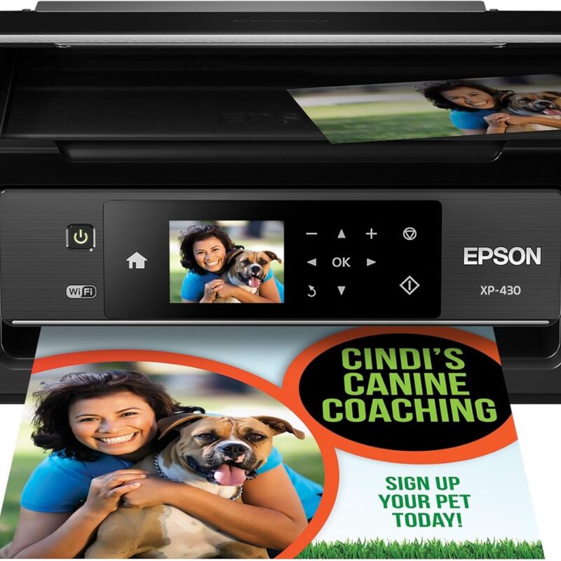 Epson Expression Home XP-430 Wireless Color Photo Printer with Scanner and Copier, Amazon Dash Replenishment Ready