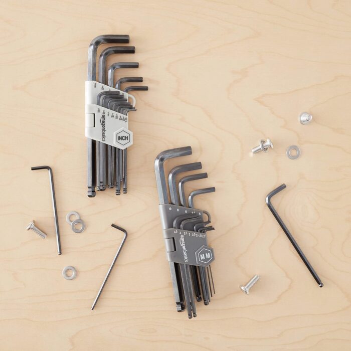 Amazon Basics Hex Key Allen Wrench Long Arm Set with Ball End, Metric and Standard Sizes, 26 Piece - Image 5