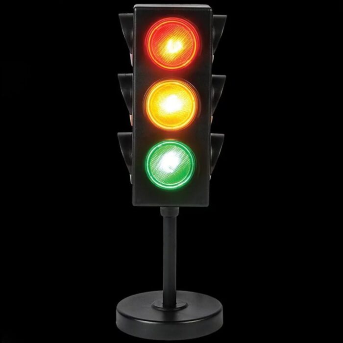 Rhode Island Novelty Eltrali 8 Inch Traffic Light Table Lamp - Image 3