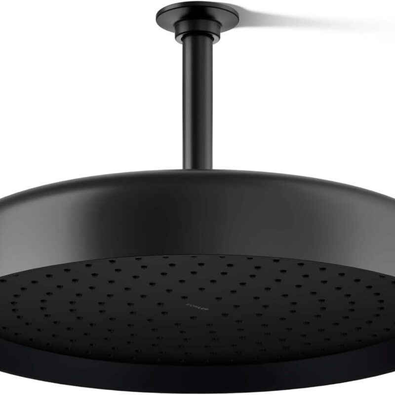 KOHLER 26292-BL Statement™ Round 14" Single-Funtion 2.5 gpm Rainhead, Matte Black