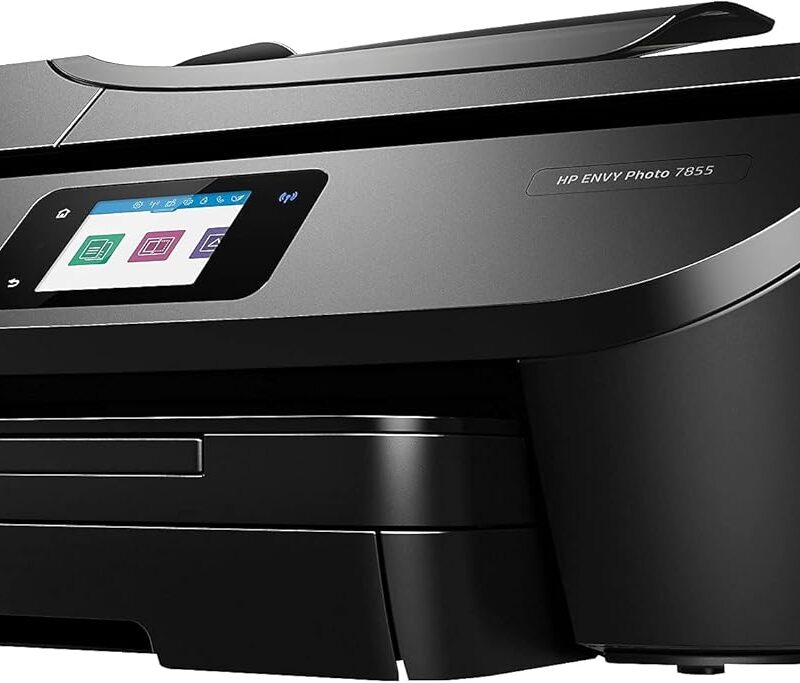 HP ENVY Photo 7855 All in One color Photo Printer with Wireless Printing, HP Instant Ink ready, Works with Alexa (K7R96A)