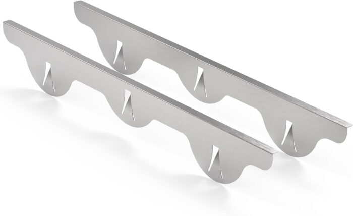 Linda’s Essentials Stove Gap Covers Stainless Steel (2 Pack), 316 Stainless Steel Stove Gap Covers Heat Resistant Oven Gap Filler Seals Spaces Between Stovetop and Counter (25.4 Inches, Silver(Steel))