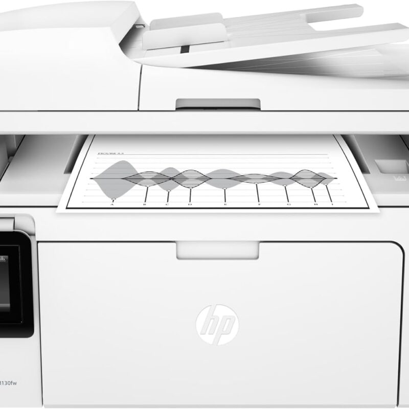 HP LaserJet Pro M130fw All-in-One Wireless Laser Monochrome Printer, Works with Alexa (G3Q60A). Replaces HP M127fw Laser Printer