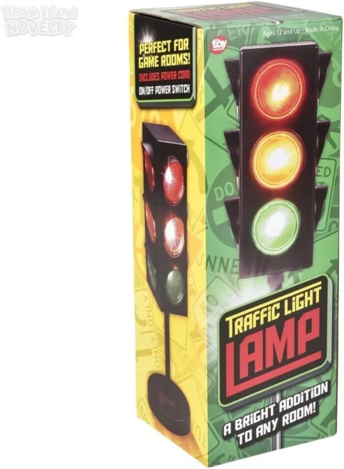 Rhode Island Novelty Eltrali 8 Inch Traffic Light Table Lamp - Image 6