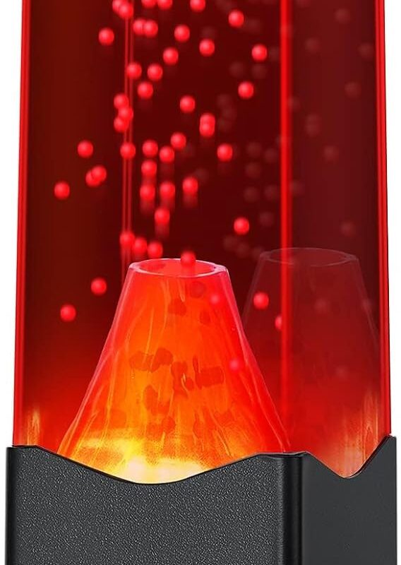 Volcano Lamp, Realistic Volcanic Eruption Night Light, USB Powered Night Light for Kids Adults, Relaxing Table Lamp for Bedroom Home Decor Office Mood Lighting Birthday Father's Day Christmas Gifts
