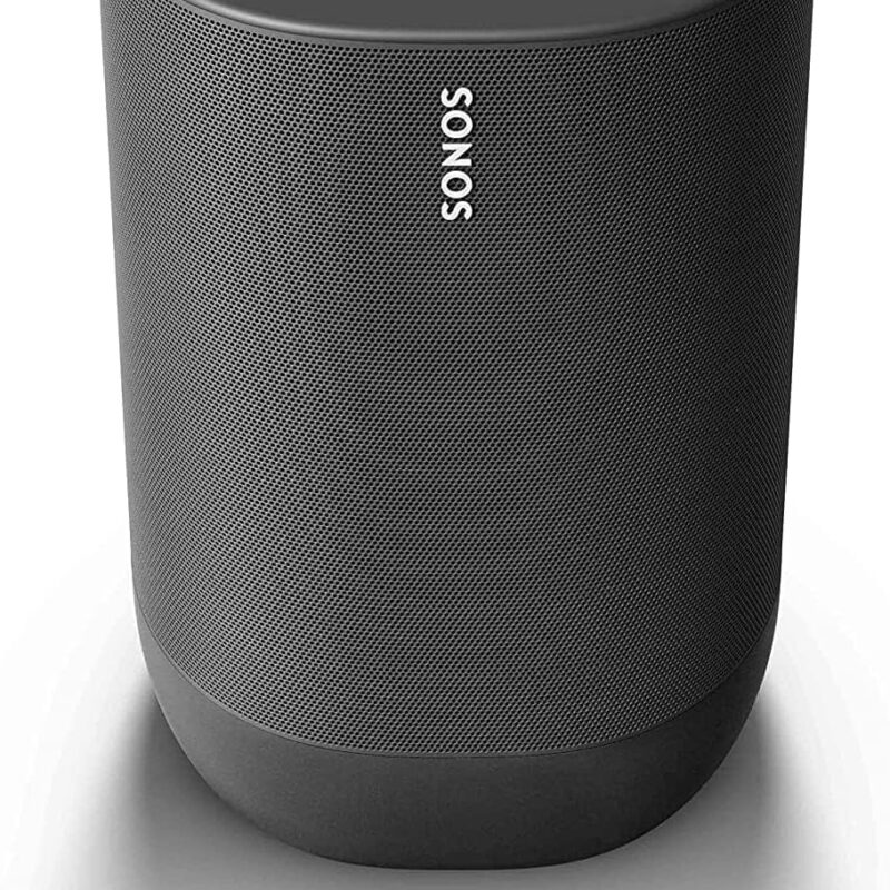 Sonos Move - Battery-powered smart speaker for outdoor and indoor listening, Wi-Fi and Bluetooth with Alexa built-in - Black