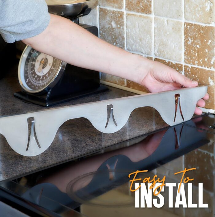 Linda’s Essentials Stove Gap Covers Stainless Steel (2 Pack), 316 Stainless Steel Stove Gap Covers Heat Resistant Oven Gap Filler Seals Spaces Between Stovetop and Counter (25.4 Inches, Silver(Steel)) - Image 7