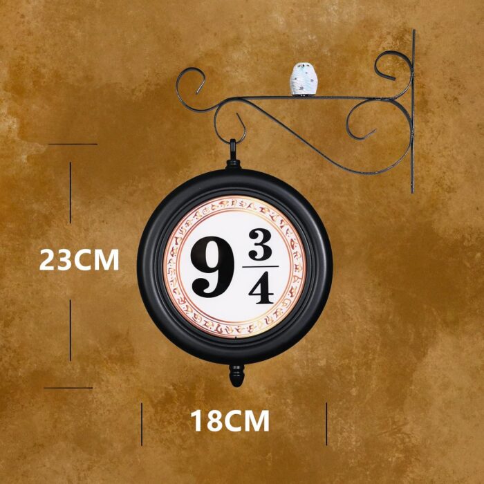 Double-Sided Illuminated Wall Night Light Sign, Rechargeable Room Decor Lamp, Platform Decoration, Gifts for Harry Fans. - Image 4