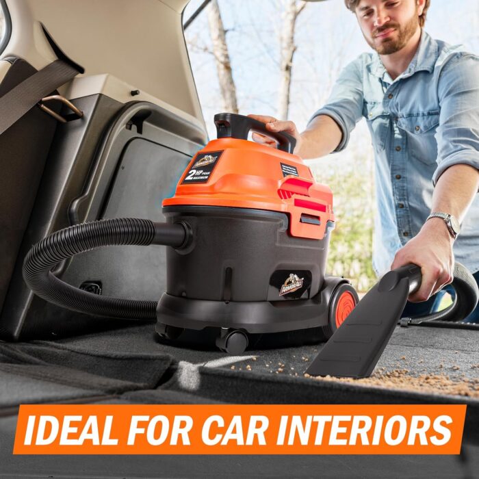 Armor All AA255W Wet/Dry Utility Vac 2.5 Gallon, 2.5-Gallon,120 Volts (AC), Orange/Black - Image 6