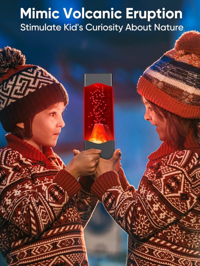 Volcano Lamp, Realistic Volcanic Eruption Night Light, USB Powered Night Light for Kids Adults, Relaxing Table Lamp for Bedroom Home Decor Office Mood Lighting Birthday Father's Day Christmas Gifts - Image 2