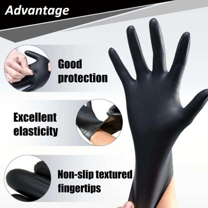 PROMEDIX P Nitrile Disposable Gloves,4mil-100 Count,Gloves Disposable Latex Free,Powder Free for Cooking,Household,Food safe - Image 2