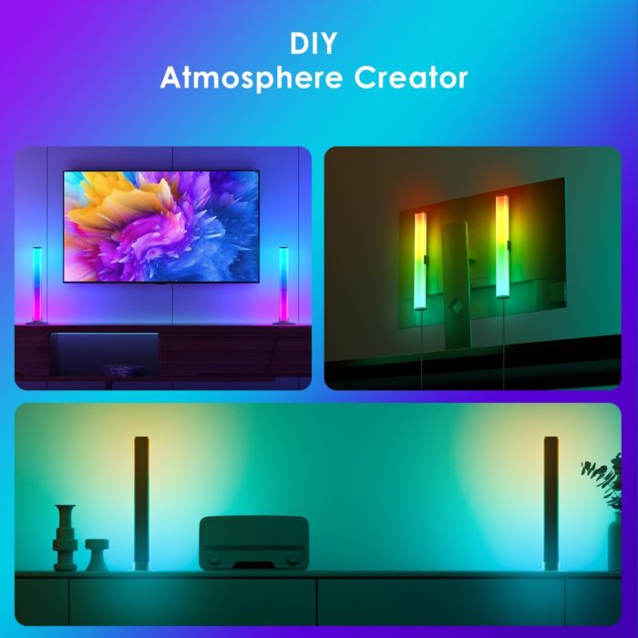 RGB Light Bar,Smart LED Light Bar for Room,16 Million Colors,Three Control Modes,Dynamic Music Sync Mode,213 Preset Modes,USB Interface（Without Adapter） - Image 5