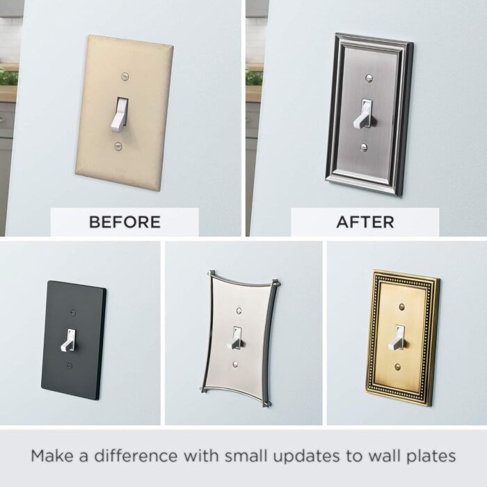 Franklin Brass 135859 Diamond Single Duplex Wall Plate, 12'' & Less, Polished Chrome - Image 2