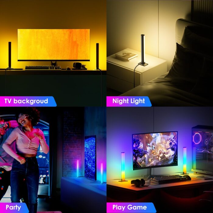 RGB Light Bar,Smart LED Light Bar for Room,16 Million Colors,Three Control Modes,Dynamic Music Sync Mode,213 Preset Modes,USB Interface（Without Adapter） - Image 6