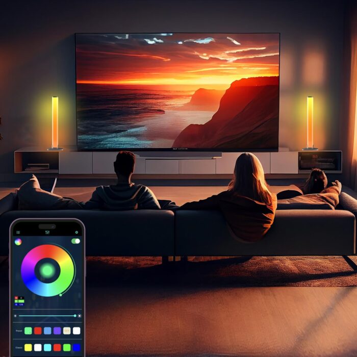RGB Light Bar,Smart LED Light Bar for Room,16 Million Colors,Three Control Modes,Dynamic Music Sync Mode,213 Preset Modes,USB Interface（Without Adapter） - Image 3