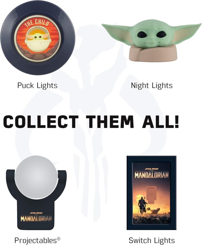 STAR WARS The Mandalorian Helmet LED Night Light, Plug-in, Dusk to Dawn, Light-Sensing, Ideal for Kids Room, Bedroom, Office, Wall Decor, Gifts, 53232 - Image 6