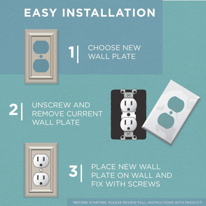 Franklin Brass 135859 Diamond Single Duplex Wall Plate, 12'' & Less, Polished Chrome - Image 3