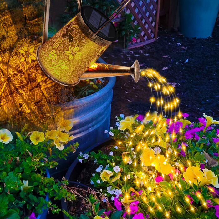 Solar Watering Can Lights, Hummingbird Mothers Day Gifts for Women Mom Grandma Birthday, Waterproof Outdoor Garden Decor Large Hanging Solar Lanterns Garden Lights for Patio Yard Flowerbed Pathway - Image 8