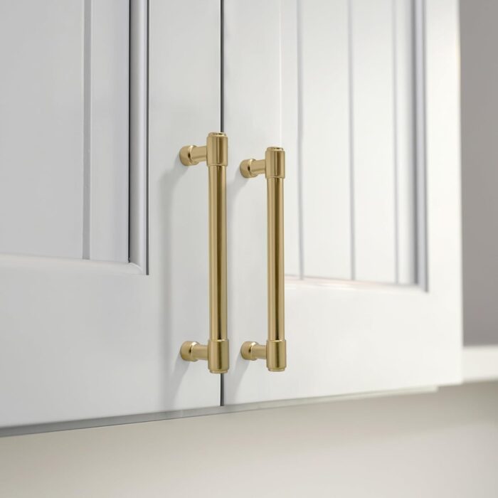 khtumeware 30 Pack 6 Inch(152mm) Champagne Bronze Cabinet Pulls Satin Brass Cabinet Pulls Gold Kitchen Cabinet Hardware for Cupboard Drawer Pulls Dresser Handle - Image 4