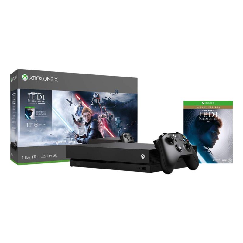 Xbox One X 1TB Console - Star Wars Jedi: Fallen Order Bundle [video game] (Renewed)