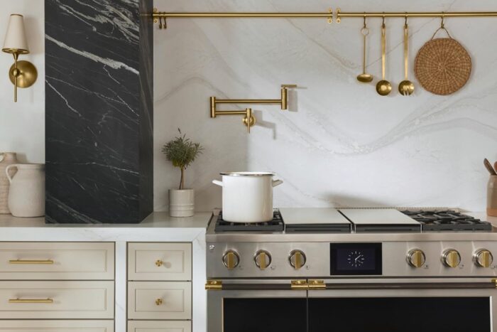 Kohler K-35745-2MB Wall Mount Contemporary Style Pot Filler, Vibrant Brushed Moderne Brass - Image 4