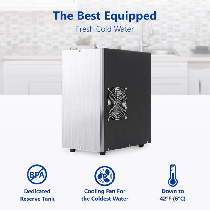 Express Water Universal Chiller Cooling System for Water Filters – Compatible with Reverse Osmosis Filtration Systems – Includes ¼” Quick Connect Set-Up - Image 2