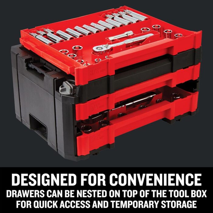 Craftsman 262-Piece Mechanic Tool Set, Master Socket Set with 3-Drawer VERSASTACK Tool Box, SAE/Metric Set (CMMT45309) - Image 7