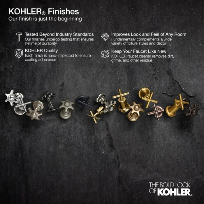 Kohler K-35745-2MB Wall Mount Contemporary Style Pot Filler, Vibrant Brushed Moderne Brass - Image 2