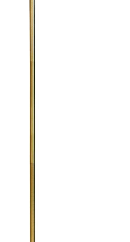 O’Bright Dimmable LED Pharmacy Floor Lamp, 12W LED, Full Range Dimming, 360 Degree Swing Arms, Adjustable Heights, Standing Lamp for Reading, Sewing, and Craft, ETL Listed, Antique Brass (Gold)