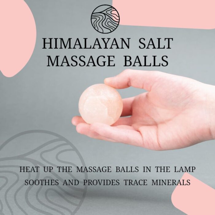 UMAID Himalayan Salt Lamp Bowl with 6 Massage Balls – Dimmable Natural Pink Rock Salt Lamp for Relaxation, Meditation,Yoga, Spa, Office, Bedroom, Wellness, Home Decor, and Unique Gift - Image 7