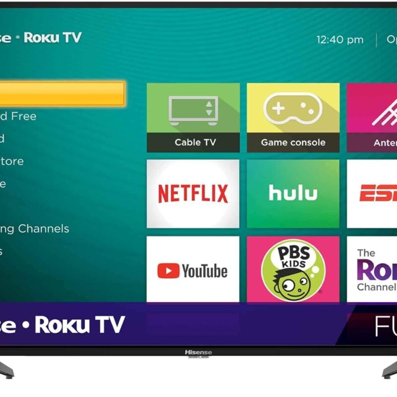 Hisense 40H4F 40-Inch LED Roku Smart TV with Alexa Compatibility (2020) (Renewed)