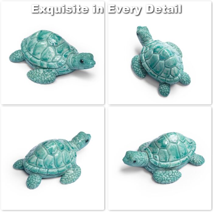Turtle Toilet Bolt Covers Decorative Toilet Knob Covers for Bottom of Toilet, Toilet Screw Cover Caps Sea Turtle Toilet Bolt Caps Coastal Decor Home Beach House Decor Bathroom, Easy to Install 2pcs - Image 5
