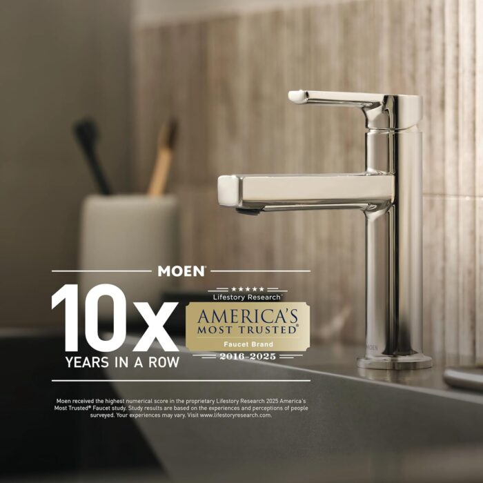 Moen Weymouth Oil Rubbed Bronze One Handle Spring Pulldown Kitchen Faucet, Farmhouse Kitchen Sink Faucet with Power Boost for a Faster Clean, S73104ORB - Image 8