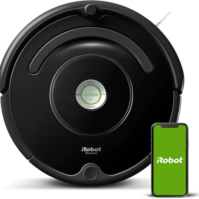 iRobot Roomba 675 Robot Vacuum-Wi-Fi Connectivity, Compatible with Alexa, Good for Pet Hair, Carpets, Hard Floors, Self-Charging (Renewed)