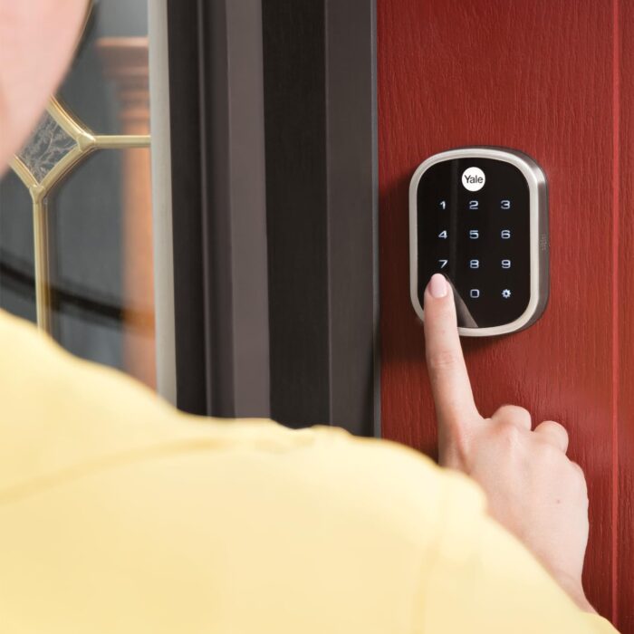 Yale Security Deadbolt Lock, Satin Nickel Keyless Non-Connected Entry Door Lock with Digital Keypad Touchscreen for Code Entry, ‎YRD256-NR-619 - Image 2