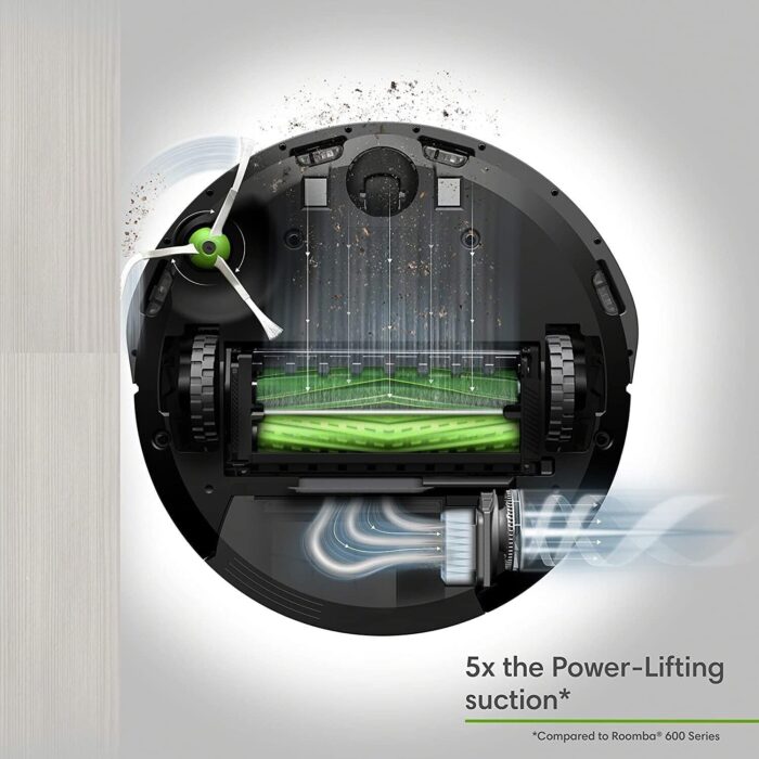 iRobot Roomba E5 (5150) Robot Vacuum - Wi-Fi Connected, Compatible with Alexa, Ideal for Pet Hair, Carpets, Hard, Self-Charging Robotic Vacuum, Black (Renewed) - Image 4