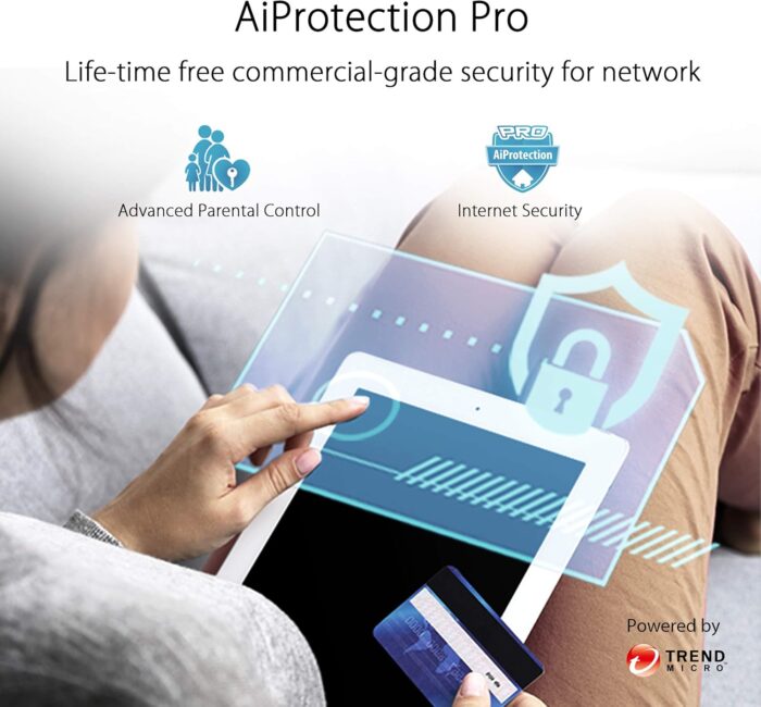 ASUS ZenWiFi AX6600 Tri-Band Mesh WiFi 6 System (XT8 2PK) - Whole Home Coverage up to 5500 sq.ft & 6+ rooms, AiMesh, Included Lifetime Internet Security, Easy Setup, 3 SSID, Parental Control, White - Image 4
